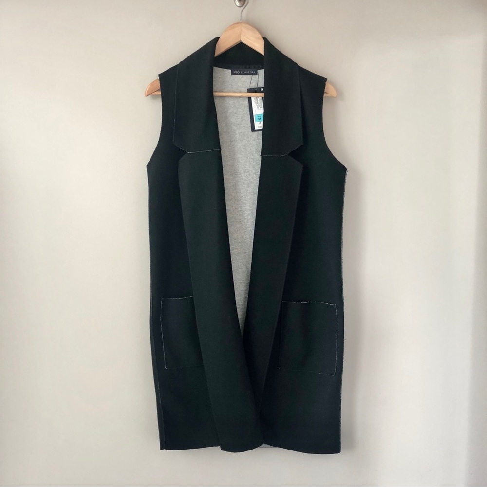 M&S Sleeveless Open Sweater Vest / Duster - NWT